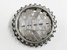 ANTIQUE STERLING SILVER ELIZA NAME BROOCH PIN 1882