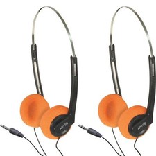 2 x Vintage Stereo Headset Ear