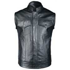 Frank Thomas Leather Waistcoat