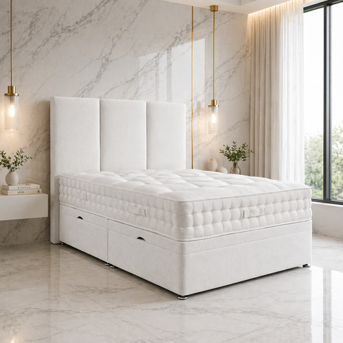 Plush velvet ottoman divan - divan, bed