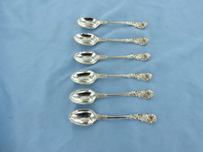 AN ANTIQUE SET OF SIX STERLING