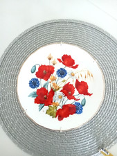 Royal Albert Plate Cornfield Poppies Jo Hague Britain Wild Flower Porcelain Gift