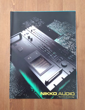 VINTAGE NIKKO AUDIO HI FI AMPLIFIERS,CASSETTE DECKS,TURNTABLES etc.BROCHURE 1986