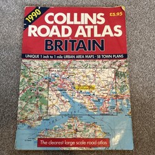 collins road atlas vintage