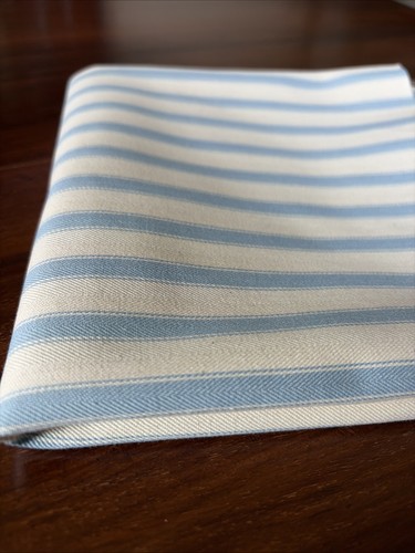 Blue cream striped - striped, cotton