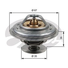 Gates Thermostat for Audi Coupe GT KX 2.2 Litre Petrol July 1981 to July 1987