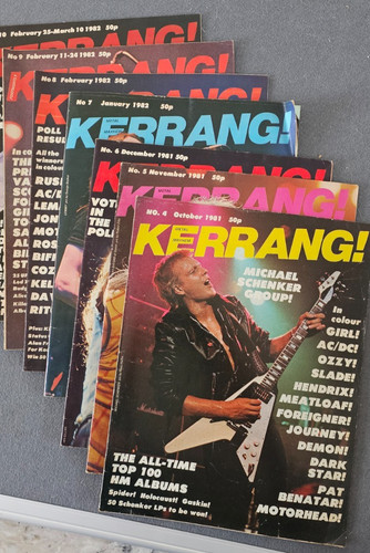 Early kerrang magazines issues - kerrang,