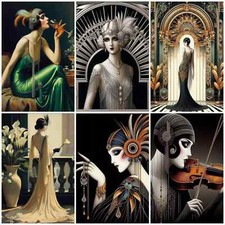 ART DECO VIOLIN Cardmaking