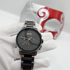 BRAND NEW BOSS HB1513814 WRIST MENS CHRONOGRAPH PEAK WATCH BLACK DIAL