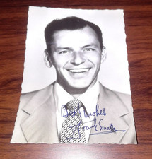 Frank Sinatra Reveille Fan Club Signed  Publicity BW  Pre Print Photograph