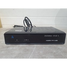 Zgemma Star S HD Satellite TV Receiver Black HDMI Dolby Digital with Adapter