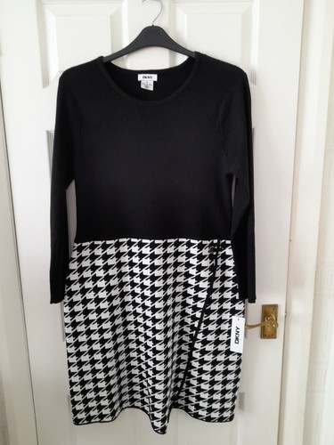 Dkny black white dogtooth - dkny, black&white