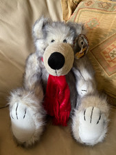 Adorable Big Bru Bear Christmas Plush Teddy Soft Toy Wearing Scarf BNWT