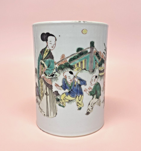19th wucai famille - wucai, rose