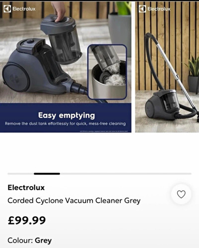Electrolux 800w bagless - electrolux,