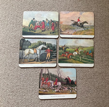 Vintage H Alken Hunting scene - 5 Table Mats