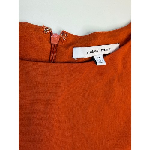 Naked zebra orange dress - orange,