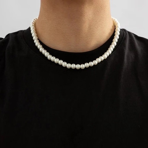 Simple imitation pearl beaded - simple, imitation-pearl