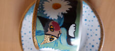 Rosina Wachtmeister Cat & Dasiy Cup & Saucer by Bradford Exchange