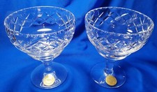 Pair Of Vintage Webb Corbett Crystal Glasses VGC
