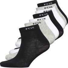 FCUK Trainer Socks NEW Mens