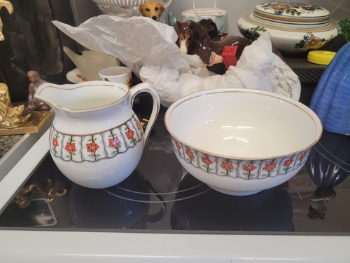 Vintage aynsley jug - and, bowl