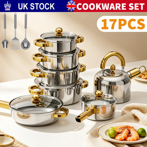 17pcs induction non stick - non,