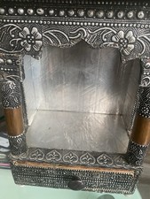 Handmade Wooden Temple Wall Hanging Mandir for Home Puja