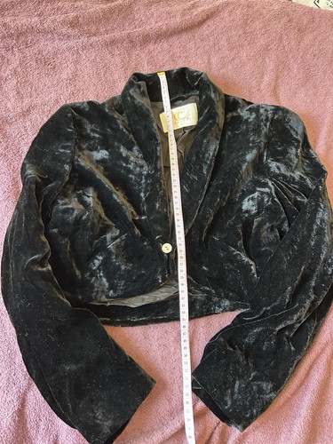 Gorgeous black velvet - velvet, bolero