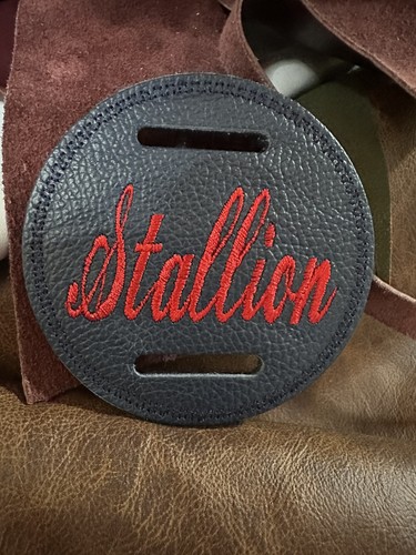 Navy leather 8cm bridle - navy,