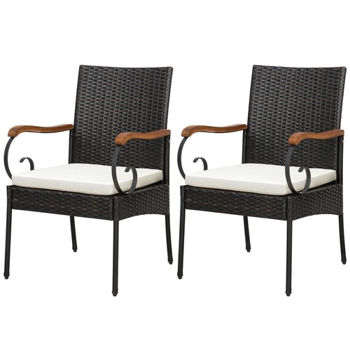 Costway 2pcs patio wicker - 2pcs,