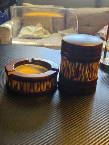 Vintage 1950s african olive - african,