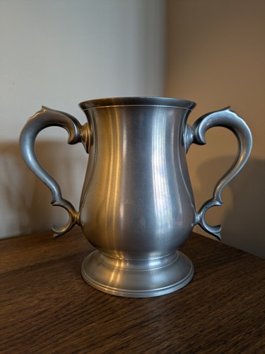 Crown rose pewter loving cup - rose,