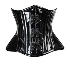 Women’s Black PVC Waspie