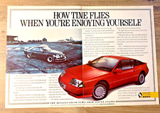 ALPINE RENAULT GTA V6 TURBO + A110 1980s ORIGINAL FRAMEABLE CLASSIC CAR ADVERT