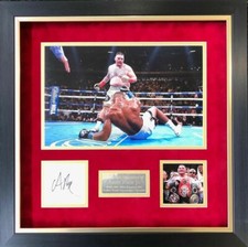 Andy Ruiz Jr Signed & FRAMED Photo Display Madison Square Garden AFTAL COA (FTO)