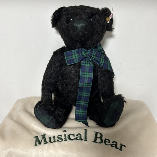 Steiff musical bear - musical, black