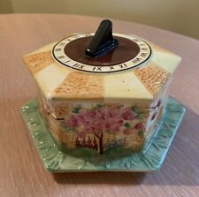 Beswick Sundial Pattern Butter Dish With Lid