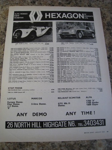 Hexagon highgate alfa romeo - hexagon,