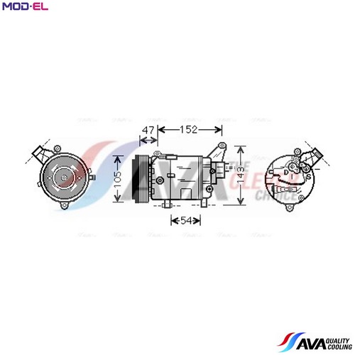 Compressor air conditioning - air,