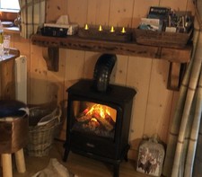 Sold pine wood mantel - pine,