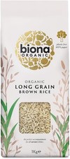 Biona Organic Long Grain Brown Rice, 1 kg