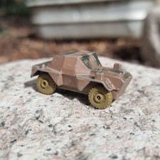 Vintage Daimler Mk II Armoured Car Diecast Model Hong Kong Camouflage