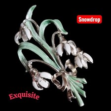Rare Signed Exquisite Snowdrop