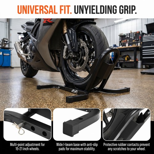 Front wheel chock motorbike - wheel,