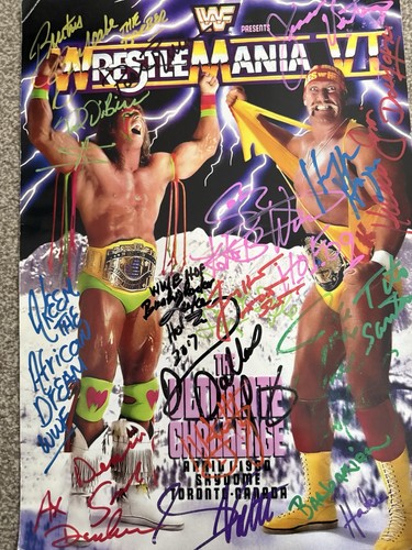 Wwe wrestlemania signed - wrestlemania, vi