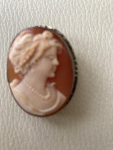Vintage cameo brooch - vintage, in