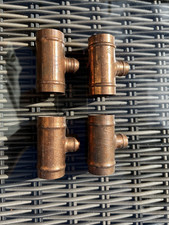 4 Yorkshire, 28mm x 28mm x 15mm Solder Ring Reducing Tee 15mm On Branch