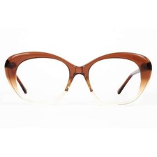 Harmony Sherry Brown Vintage NHS Cat Eye Glasses
