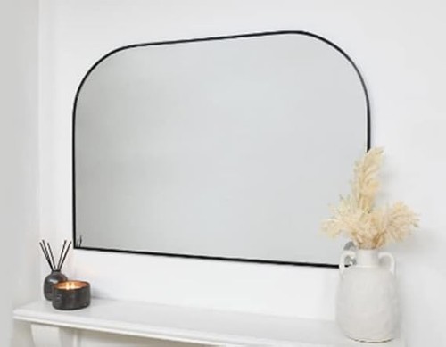 Black arch over mantle - black,